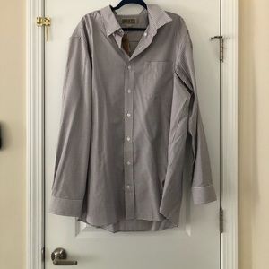 Men 2xl tall button up trim fit shirt .